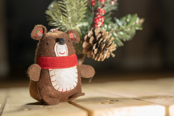 christmas decoration with snowman