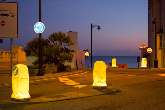 Traffic Bollards and Mini Roundabout UK