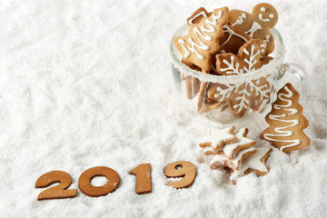 New Year background 2019