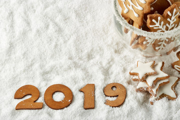 New Year background 2019