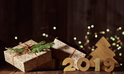 New Year background 2019