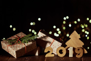 New Year background 2019