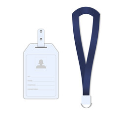 Employees identification card, Tag name, Vector, Illustration