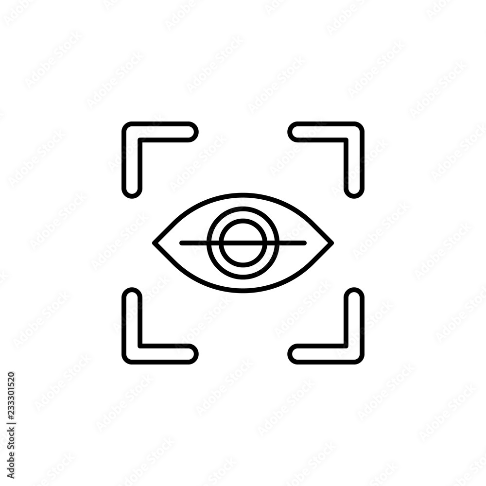 Poster checking, monitoring, targeting icon. element of technology icon for mobile concept and web apps. th
