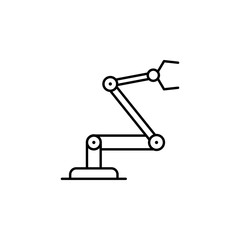 industrial robot icon. Element of technology icon for mobile concept and web apps. Thin line industrial robot icon can be used for web and mobile