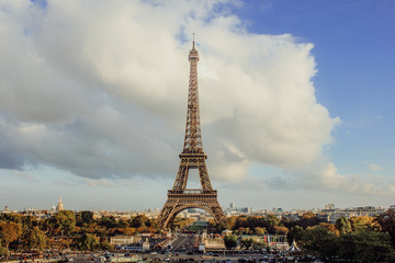 Naklejka na ściany i meble inspiring view of paris, france