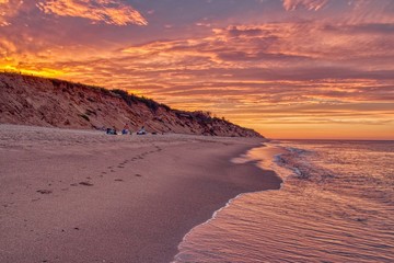 Beautiful Sunset in Cape Cod National Seashore, Massachusetts