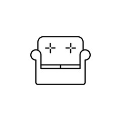 sofa icon. Element of outline furniture icon. Thin line icon for website design and development, app development. Premium icon