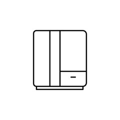 wardrobe icon. Element of outline furniture icon. Thin line icon for website design and development, app development. Premium icon
