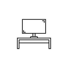 cupboard icon. Element of outline furniture icon. Thin line icon for website design and development, app development. Premium icon