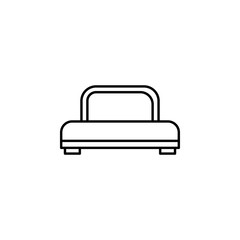 bed with long board icon. Element of outline furniture icon. Thin line icon for website design and development, app development. Premium icon