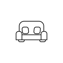 sofa icon. Element of outline furniture icon. Thin line icon for website design and development, app development. Premium icon