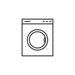 washing machine icon. Element of outline furniture icon. Thin line icon for website design and development, app development. Premium icon