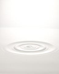 a wave after the drop of milk