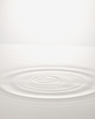 a wave after the drop of milk