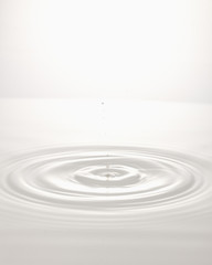 a wave after the drop of milk