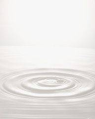 a wave after the drop of milk