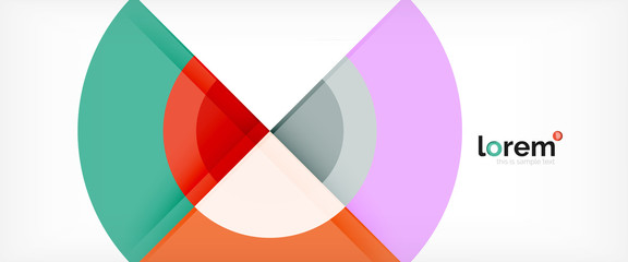 Obraz premium Circle abstract background, geometric modern design template