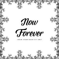 flower greeting card on white background vector art