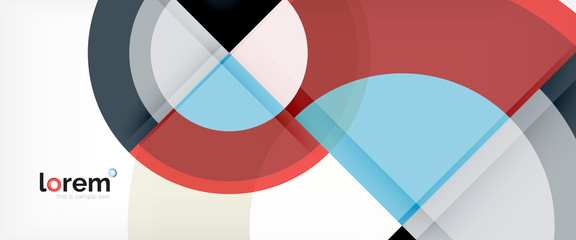 Obraz premium Circle abstract background, geometric modern design template