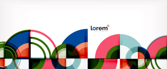 Vector abstract colorful circles background