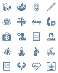 Fototapeta premium Medical and Health Care Icons