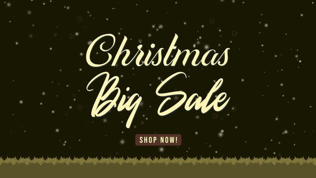 Footage of big sale Christmas day 