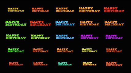 HAPPY BIRTHDAY TEXT FULL FRAME - Powered by Adobe