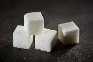 Sugar cubes background 