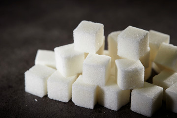 Sugar cubes background 