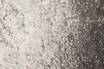 Abstract old dirty dark cement wall background on ground texture.