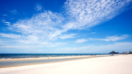 beach view and deep bluesky background , landscape Thailand