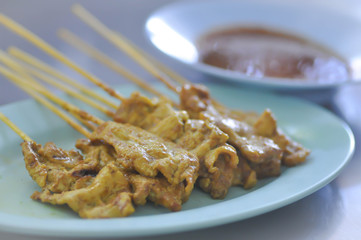 satay or barbecued pork