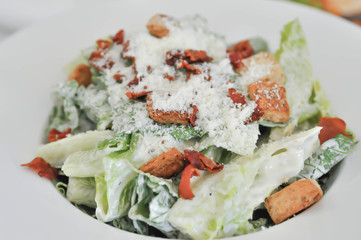 caesar salad or bacon salad