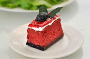 strawberry cake or strawberry mousse cake