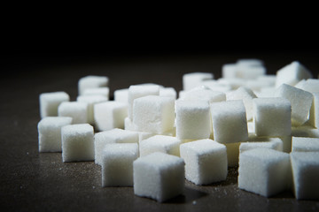 Sugar cubes background 