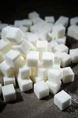 Sugar cubes background 