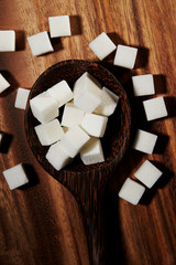 Sugar cubes background 