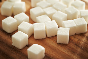 Sugar cubes background 