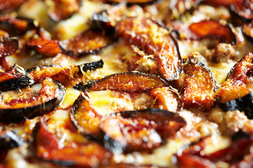 Baked eggplant pizza 
