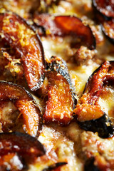 Baked eggplant pizza 