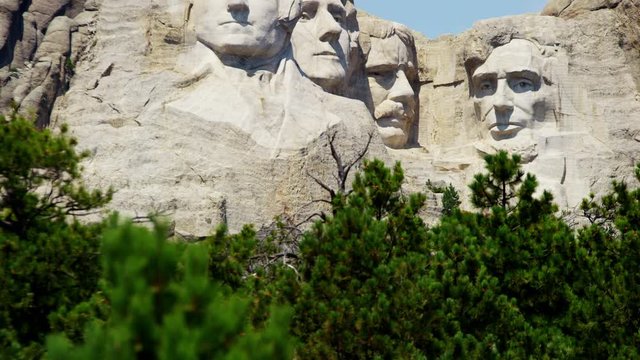 View of Mount Rushmore National Memorial South Dakota USA