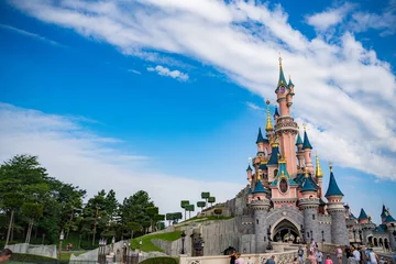 Abwaschbare Fototapete Moskau Disneyland paris castle