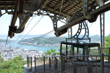 A ropeway and seaview