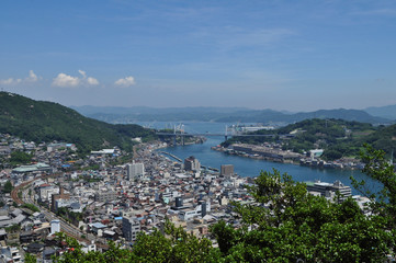 Fototapeta na wymiar panorama view of a bay area