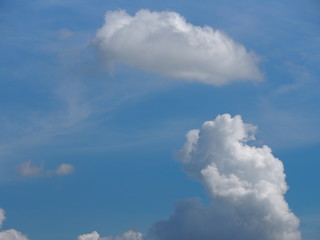 Background white clound on Blue Sky