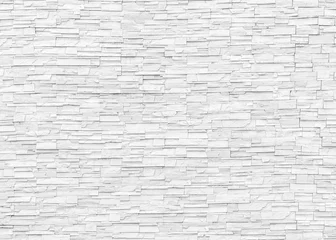 Photo sur Plexiglas Mur de briques White marble brick stone tile wall texture background