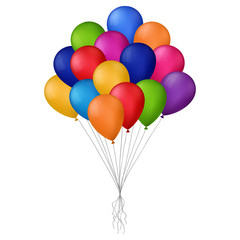 7501654 vector illustration of colored balloons on white background