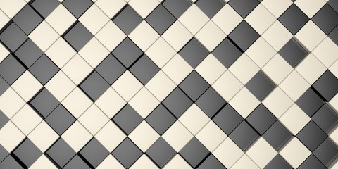 3D Illustration rendering pattern as background