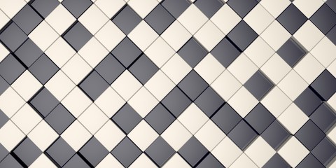 3D Illustration rendering pattern as background